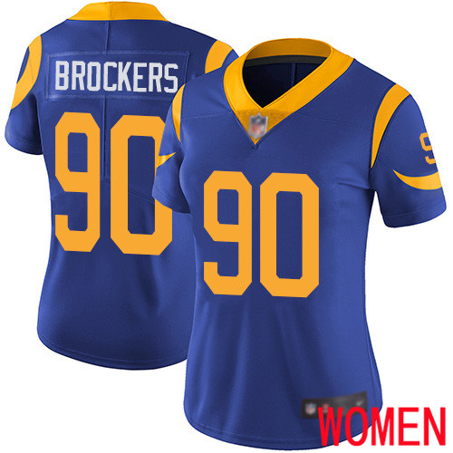 Los Angeles Rams Limited Royal Blue Women Michael Brockers Alternate Jersey NFL Football #90 Vapor Untouchable->women nfl jersey->Women Jersey